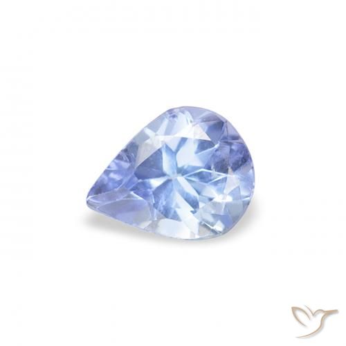 0.34ct Натуральный Пастельно-синий Танзанит, Форма груши, Чистота VS