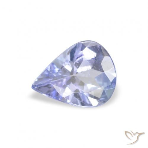 0.30ct Натуральный Пастельно-синий Танзанит, Форма груши, VVS-VS