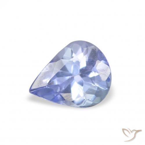 0.34ct Натуральный Пастельно-синий Танзанит, Форма груши, Чистота VS