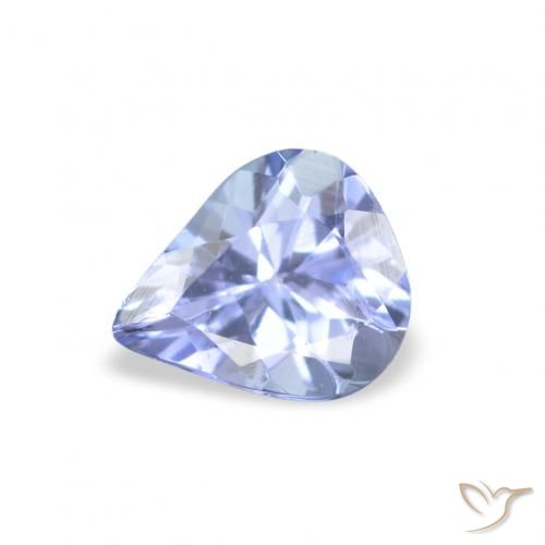 0.29ct Натуральный Пастельно-синий Танзанит, Форма груши, Чистота VS