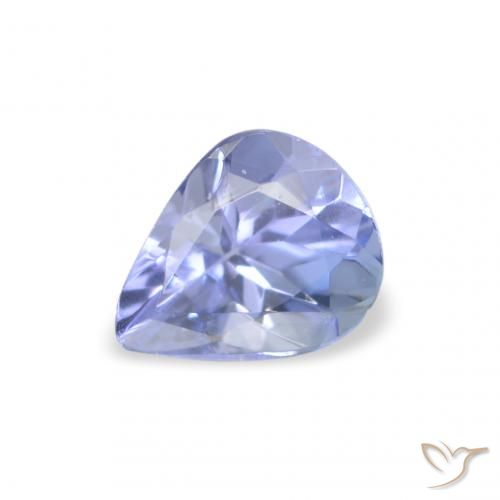 0.34ct Натуральный Пастельно-синий Танзанит, Форма груши, Чистота VS