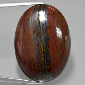 49.03 карата, натуральный Многоцветный Тигриный Глаз Матрица, Огранка Овал, Непрозрачный