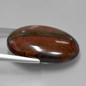 49.03 карата, натуральный Многоцветный Тигриный Глаз Матрица, Огранка Овал, Непрозрачный