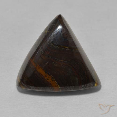 15.56ct Натуральный Многоцветный Тигриный Глаз Матрица, Триллион, Непрозрачный