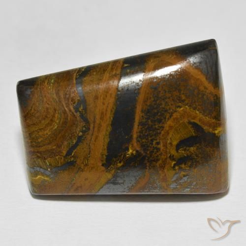67.54ct Натуральный Многоцветный Тигриный Глаз Матрица, Огранка Багет, Непрозрачный