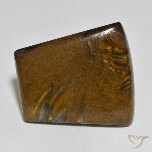 45.29ct Натуральный Многоцветный Тигриный Глаз Матрица, Огранка Багет, Непрозрачный