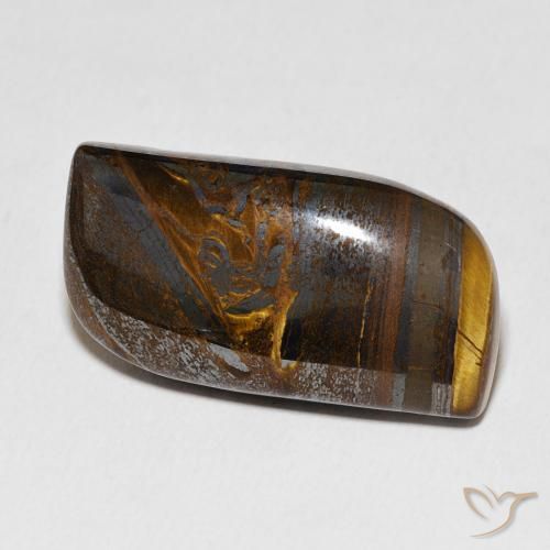 33.73ct Натуральный Теплый коричневый Тигриный Глаз Матрица, причудливая, Непрозрачный