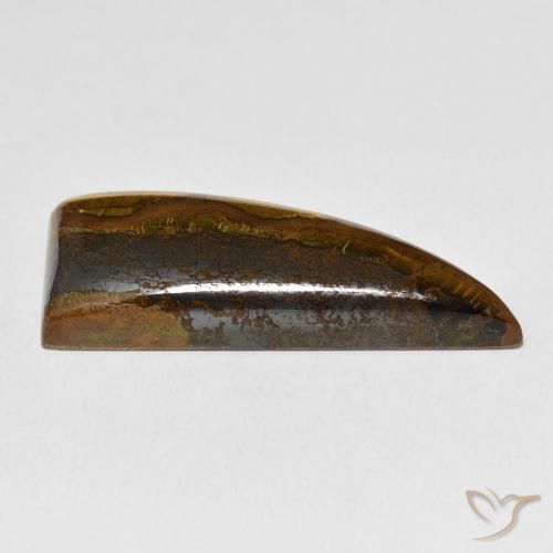 44.79 карата, натуральный Medium Dark-Brown Тигриный Глаз Матрица, причудливая, Непрозрачный