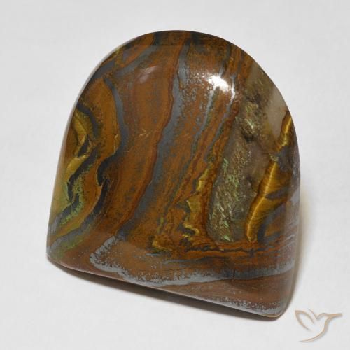 71.86 карата, натуральный Medium Light-Brown Тигриный Глаз Матрица, причудливая, Непрозрачный