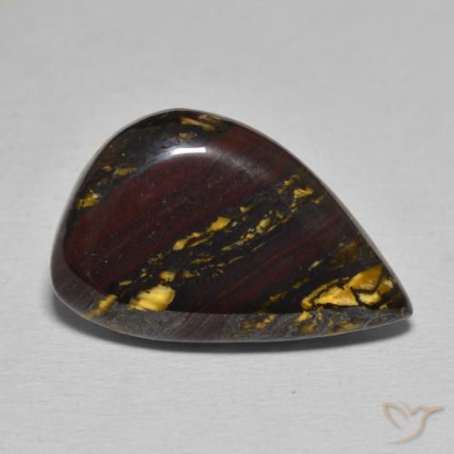 15.67ct Натуральный Многоцветный Тигриный Глаз Матрица, причудливая, Непрозрачный