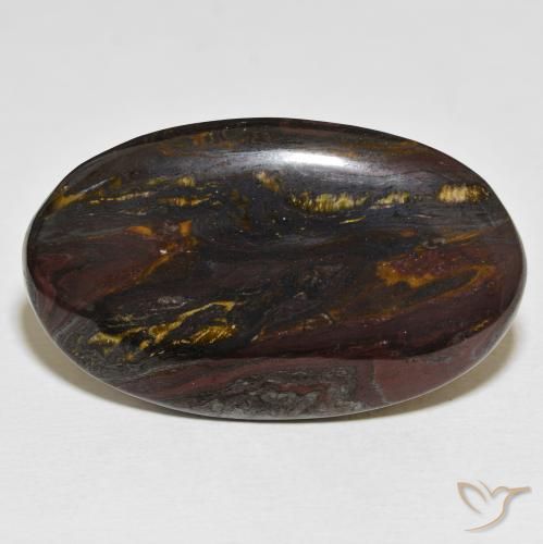 58.28ct Натуральный Многоцветный Тигриный Глаз Матрица, Овал, Непрозрачный