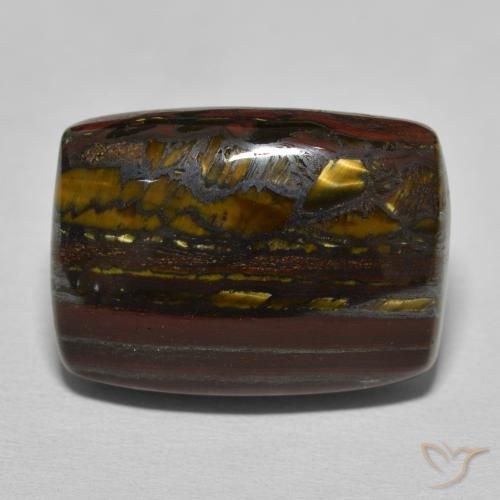 26.98ct Натуральный Гикори Браун Тигриный Глаз Матрица, Подушка, Непрозрачный