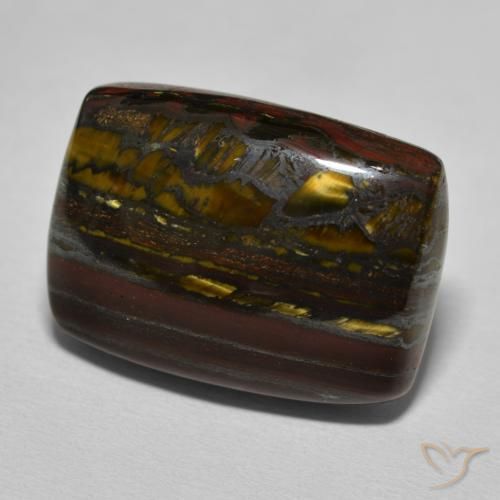 26.98 карата, натуральный Гикори Браун Тигриный Глаз Матрица, Подушка, Непрозрачный