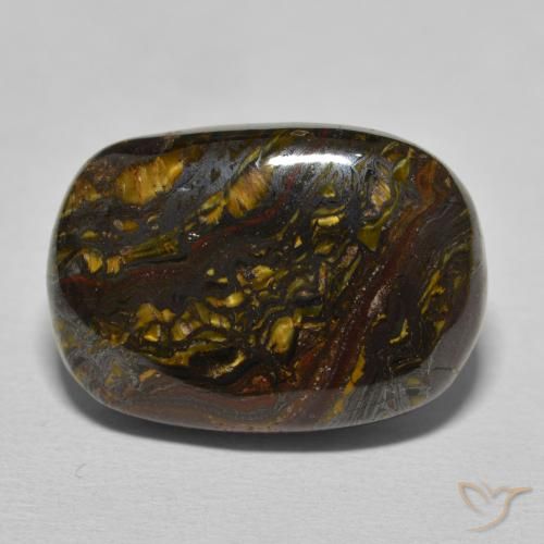 20.80ct Натуральный Теплый коричневый Тигриный Глаз Матрица, Подушка, Непрозрачный
