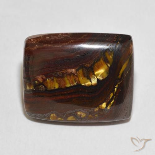 24.00ct Натуральный Многоцветный Тигриный Глаз Матрица, Подушка, Непрозрачный
