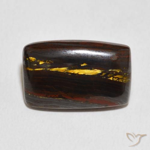 13.48ct Натуральный Многоцветный Тигриный Глаз Матрица, Подушка, Непрозрачный