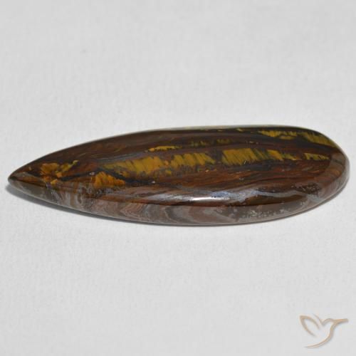 27.49 карата, натуральный Многоцветный Тигриный Глаз Матрица, Форма груши, Непрозрачный