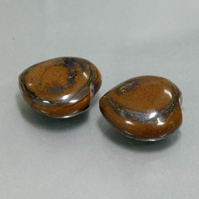 Натуральный многоцветный tiger's eye  карата форма сердца, непрозрачный
