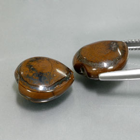 Натуральный многоцветный tiger's eye  карата форма сердца, непрозрачный