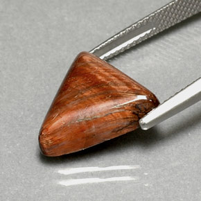Натуральный коричневый tiger's eye 7,11 карата триллион, непрозрачный