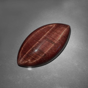 Натуральный Золотисто-коричневый Тигровый глаз 31,77 карата Маркиза, Непрозрачный