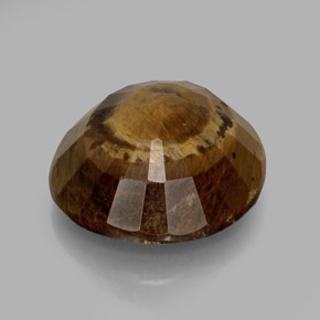 Натуральный коричневый tiger's eye 20,85 карата огранка овал, непрозрачный
