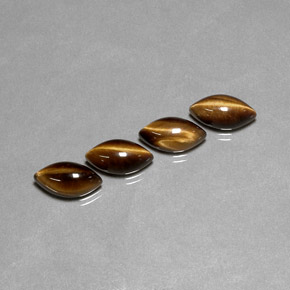 Натуральный коричневый tiger's eye  карата маркиз, непрозрачный