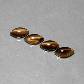 Натуральный коричневый tiger's eye  карата маркиз, непрозрачный