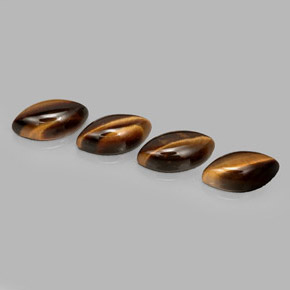 Натуральный коричневый tiger's eye  карата маркиз, непрозрачный