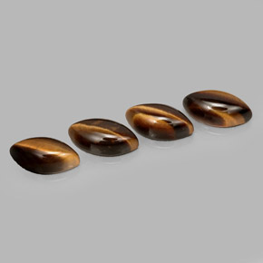 Натуральный коричневый tiger's eye  карата маркиз, непрозрачный