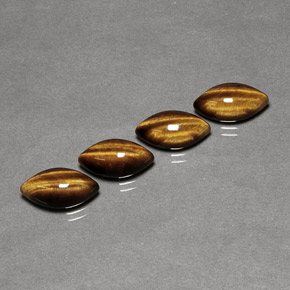 Натуральный коричневый tiger's eye  карата маркиз, непрозрачный