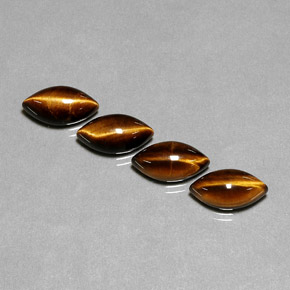 Натуральный коричневый tiger's eye  карата маркиз, непрозрачный