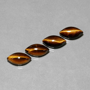 Натуральный коричневый tiger's eye  карата маркиз, непрозрачный