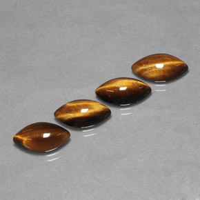 Натуральный коричневый tiger's eye  карата маркиз, непрозрачный