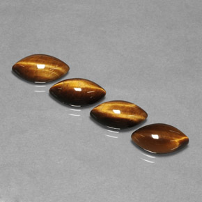 Натуральный коричневый tiger's eye  карата маркиз, непрозрачный