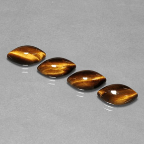 Натуральный коричневый tiger's eye  карата маркиз, непрозрачный
