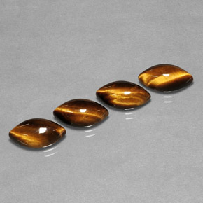 Натуральный коричневый tiger's eye  карата маркиз, непрозрачный