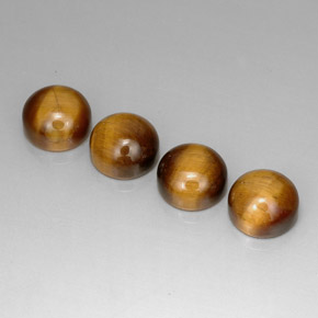 Натуральный коричневый tiger's eye  карата огранка круг, непрозрачный