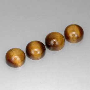 Натуральный коричневый tiger's eye  карата огранка круг, непрозрачный