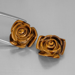 Натуральный коричневый tiger's eye  карата необычная форма, непрозрачный