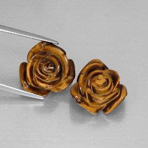 Натуральный коричневый tiger's eye  карата необычная форма, непрозрачный