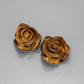  карата, натуральный Золотисто-коричневый Тигровый глаз, Необычная форма, Непрозрачный