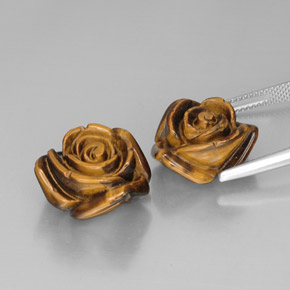 Натуральный коричневый tiger's eye  карата необычная форма, непрозрачный