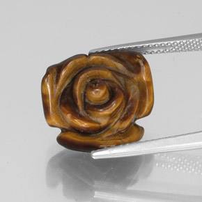 Натуральный коричневый tiger's eye 9,71 карата необычная форма, непрозрачный