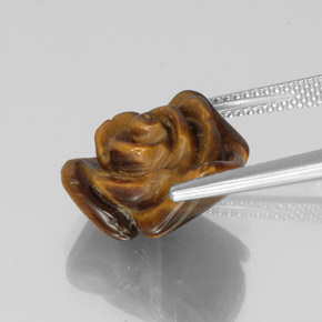 Натуральный коричневый tiger's eye 9,71 карата необычная форма, непрозрачный