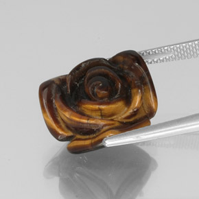 Натуральный коричневый tiger's eye 10,61 карата необычная форма, непрозрачный