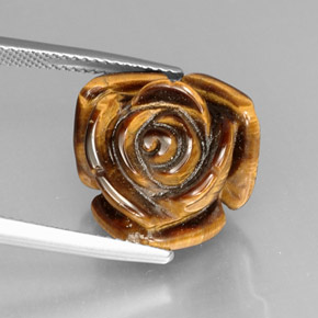 Натуральный коричневый tiger's eye 12,81 карата необычная форма, непрозрачный