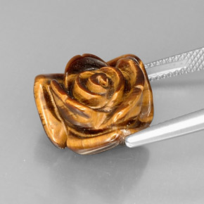 Натуральный коричневый tiger's eye 12,81 карата необычная форма, непрозрачный