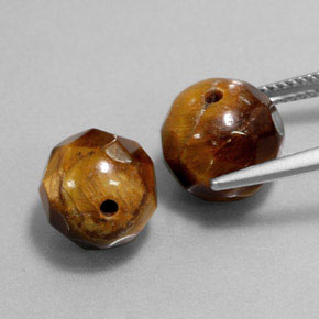  карата, натуральный Золотисто-коричневый Тигровый глаз, Сфера / Шар, Непрозрачный