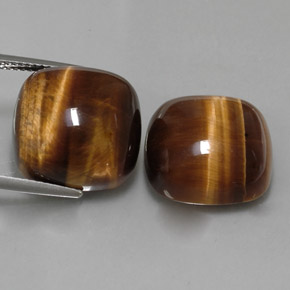 Натуральный коричневый tiger's eye  карата подушка крой, непрозрачный